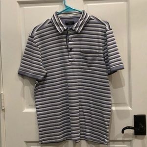 🟩Saks Fifth avenue purple, gray, white polo